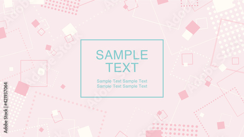 フラットデザインフレーム　四角	