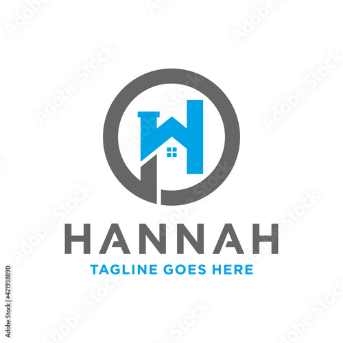 Free Download residential logo with the letter H - GFXLoad