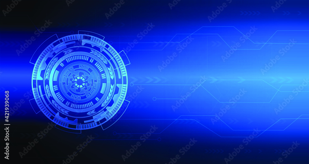 Abstract technology vector illustration on graphic design background.