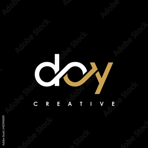 DOY Letter Initial Logo Design Template Vector Illustration