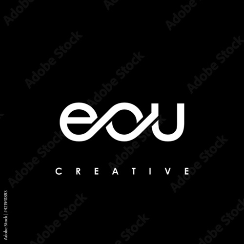 EOU Letter Initial Logo Design Template Vector Illustration photo