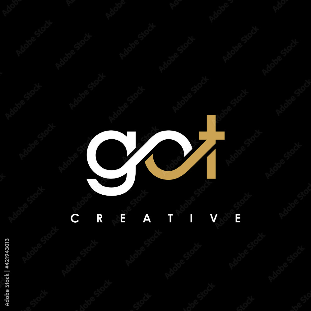 GOT Letter Initial Logo Design Template Vector Illustration GOT Letter Initial Logo Design Template Vector Illustration