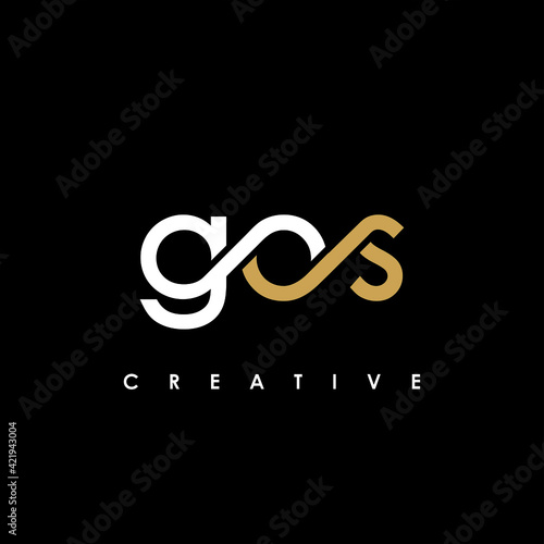 GOS Letter Initial Logo Design Template Vector Illustration