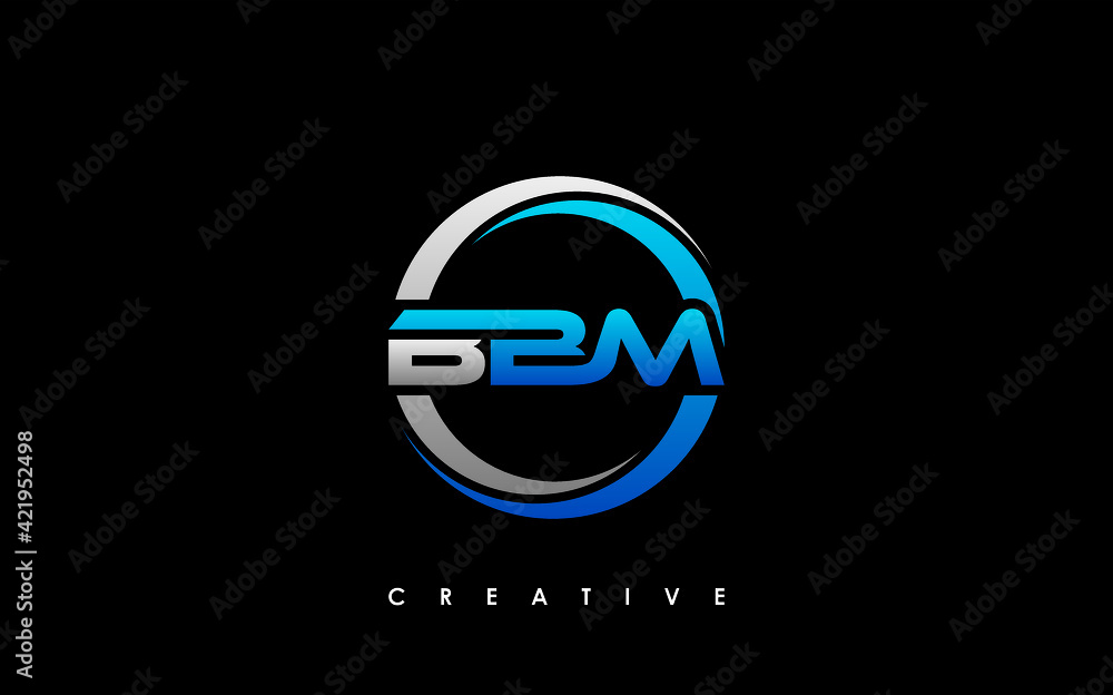 BBM Letter Initial Logo Design Template Vector Illustration BBM Letter Initial Logo Design Template Vector Illustration