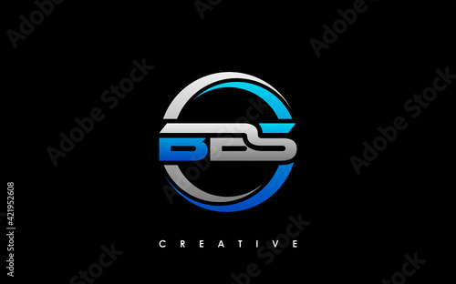 BBS Letter Initial Logo Design Template Vector Illustration