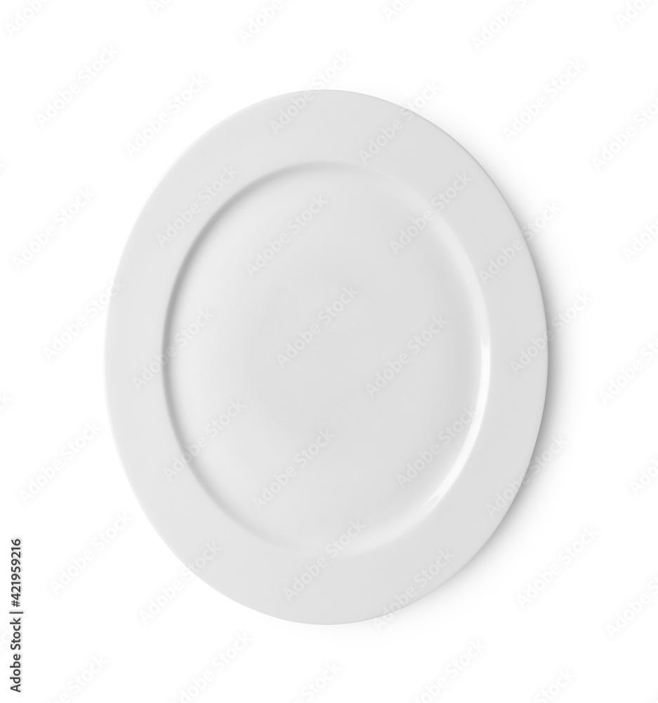 white plate on white background white plate on white background