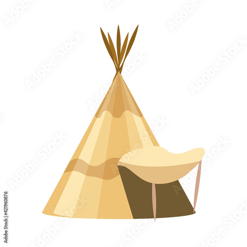 west teepee cartoon