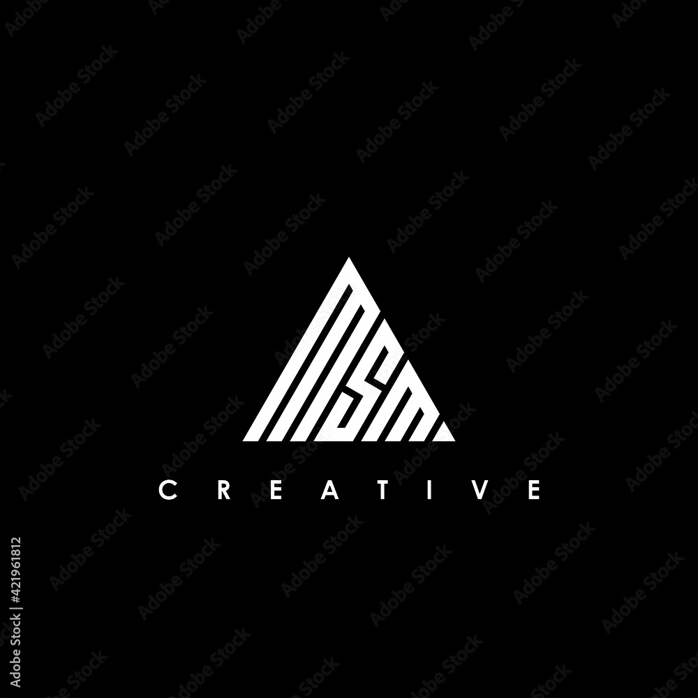 MSM Letter Initial Logo Design Template Vector Illustration MSM Letter Initial Logo Design Template Vector Illustration