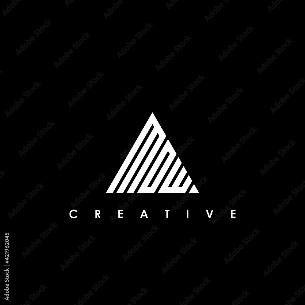 MOW Letter Initial Logo Design Template Vector Illustration MOW Letter Initial Logo Design Template Vector Illustration
