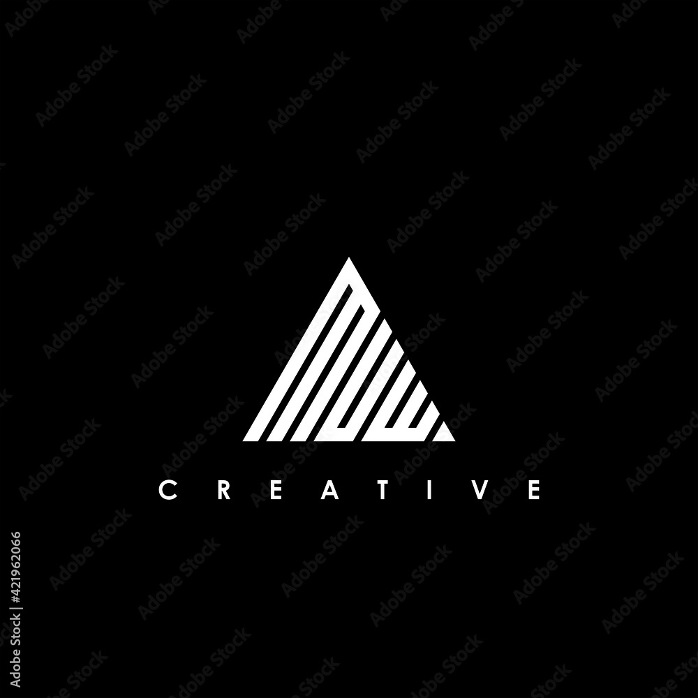 MUW Letter Initial Logo Design Template Vector Illustration MUW Letter Initial Logo Design Template Vector Illustration