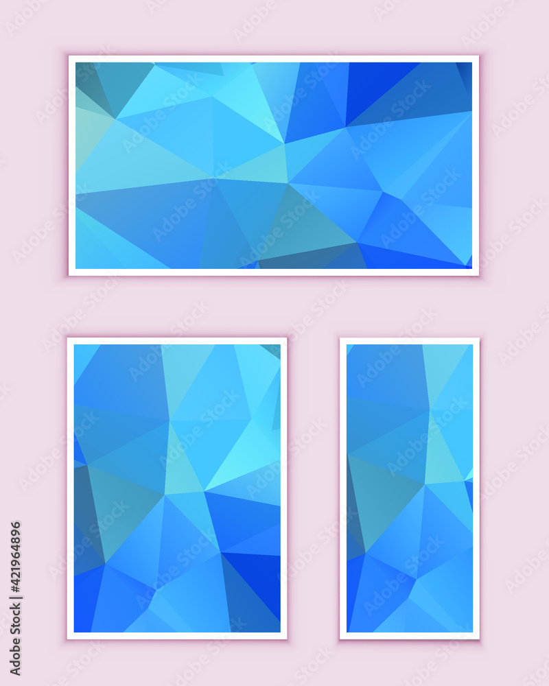 Obraz premium Polygonal Mosaic Background, Low Poly Style, Vector illustration, Business Design Templates