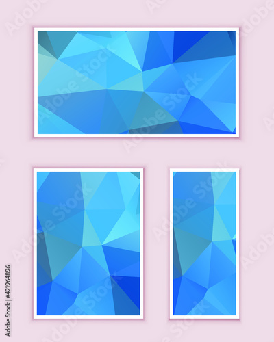 Polygonal Mosaic Background, Low Poly Style, Vector illustration, Business Design Templates