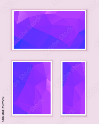 Polygonal Mosaic Background  Low Poly Style  Vector illustration  Business Design Templates