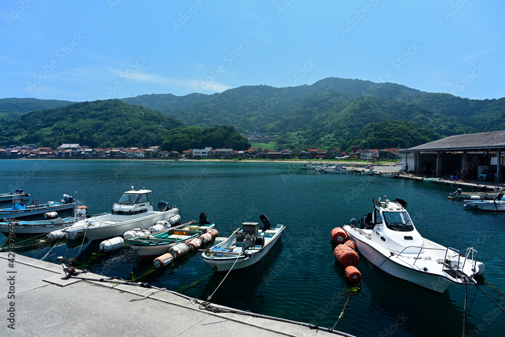 島根半島の漁村
