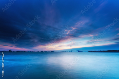 東京ゲートブリッジのブルーアワー