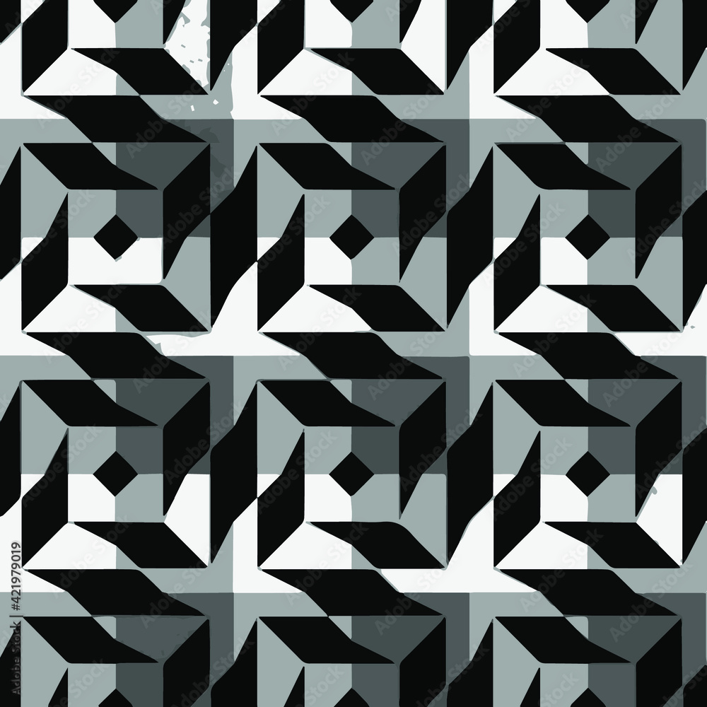 Black and white mandala. seamless geometric pattern. Black and white mandala. seamless geometric pattern.