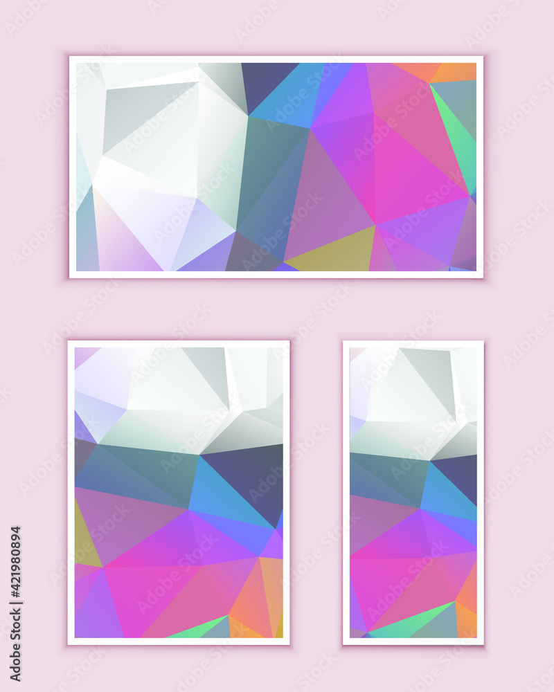 Polygonal Mosaic Background, Low Poly Style, Vector illustration, Business Design Templates