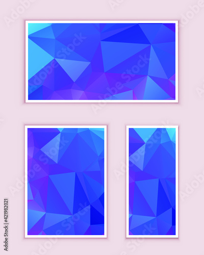 Polygonal Mosaic Background, Low Poly Style, Vector illustration, Business Design Templates