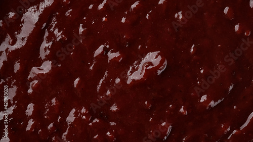 Photography classic barbecue sauce top view