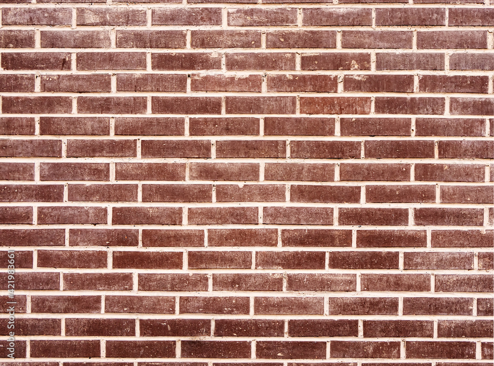 Texture of red brick masonry. Background of wall pattern. Close-up Texture of red brick masonry. Background of wall pattern. Close-up