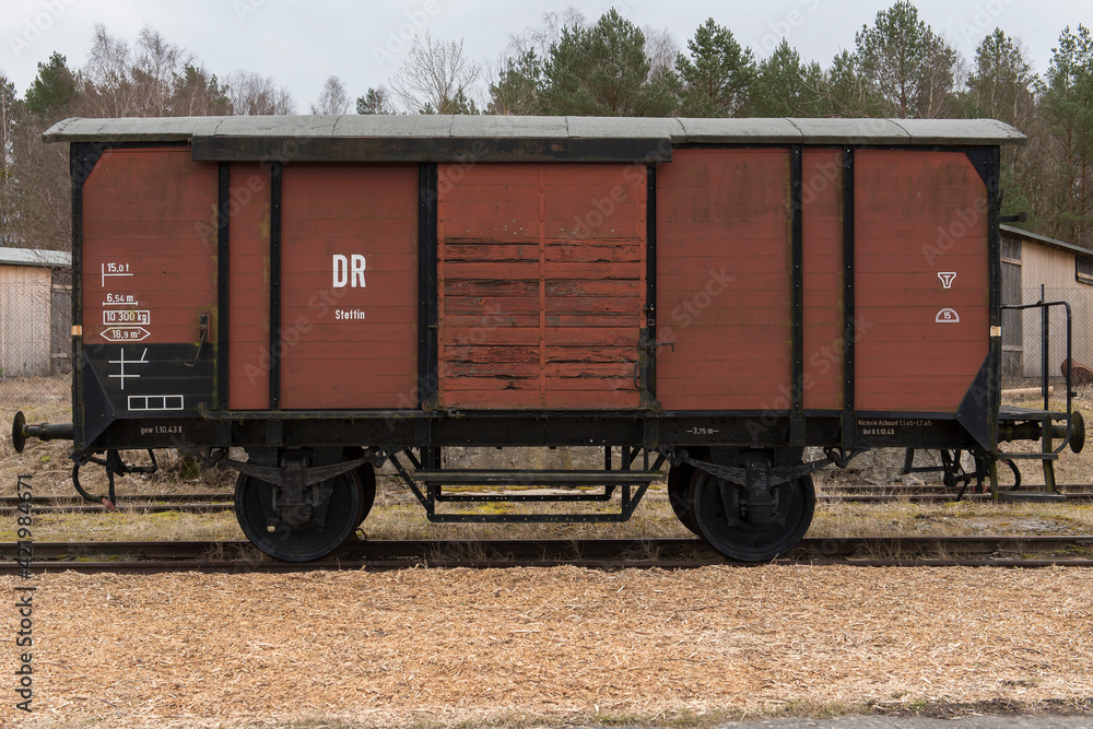 Eisenbahn, Waggon, Güterwaggon Stock Photo | Adobe Stock