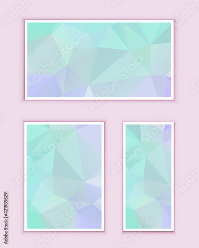 Polygonal Mosaic Background  Low Poly Style  Vector illustration  Business Design Templates