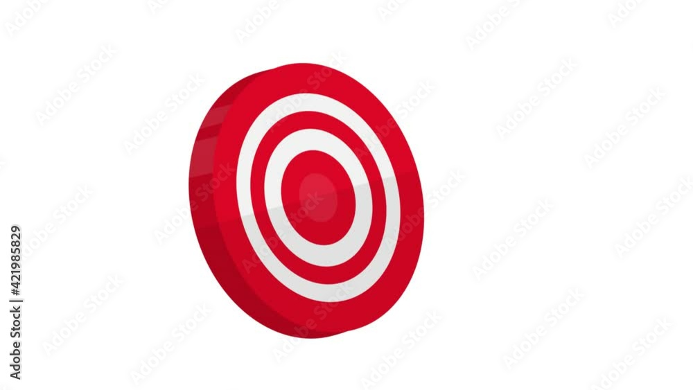 Darts. Animation of a dart hitting the target, the alpha channel is enabled. Cartoon Darts. Animation of a dart hitting the target, the alpha channel is enabled. Cartoon
