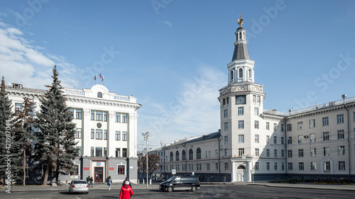 Cheboksary, Republic Square. Chuvash State Agrarian University. 