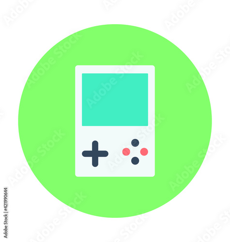 Gameboy Colored Vector Icon