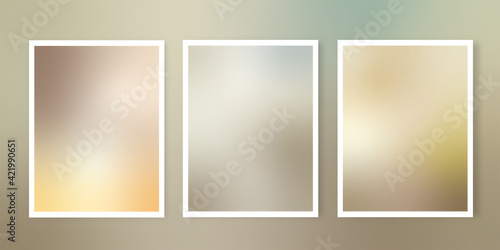 Collection of earth toned themed gradient backgrounds