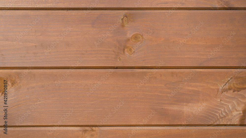 Fototapeta premium Wooden wide boards, close-up. Texture horizontal background