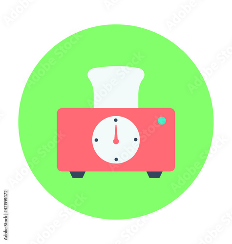 Toaster Colored Vector Icon