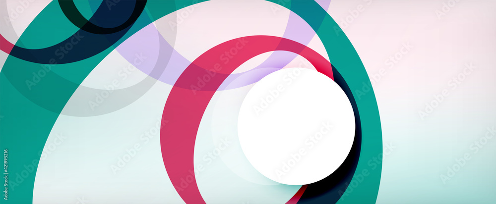 Ring geometric shapes, o letter repetition wallpaper. Abstract background for business or technology presentations, internet posters or web brochure covers Ring geometric shapes, o letter repetition wallpaper. Abstract background for business or technology presentations, internet posters or web brochure covers