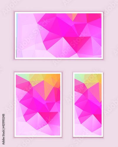 Polygonal Mosaic Background, Low Poly Style, Vector illustration, Business Design Templates