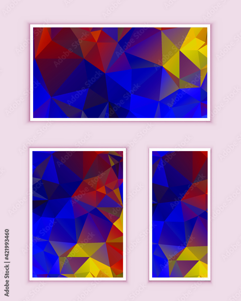 Polygonal Mosaic Background, Low Poly Style, Vector illustration, Business Design Templates