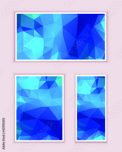 Polygonal Mosaic Background, Low Poly Style, Vector illustration, Business Design Templates
