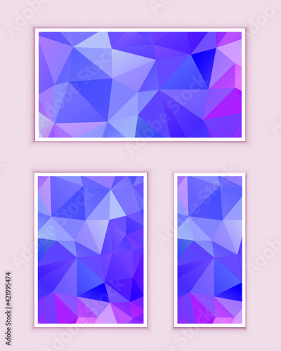 Polygonal Mosaic Background, Low Poly Style, Vector illustration, Business Design Templates