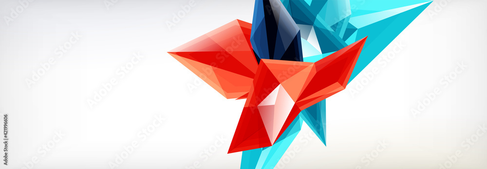 Vector 3d triangles and pyramids abstract background for business or technology presentations, internet posters or web brochure covers Vector 3d triangles and pyramids abstract background for business or technology presentations, internet posters or web brochure covers