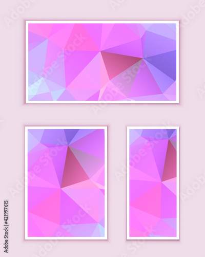 Polygonal Mosaic Background, Low Poly Style, Vector illustration, Business Design Templates