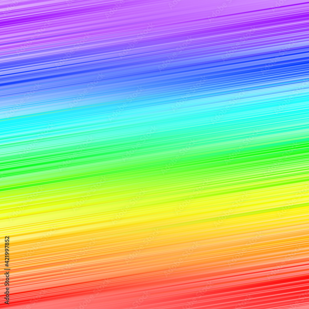 Abstract colorful background of blurry oblique lines of all colors of the rainbow