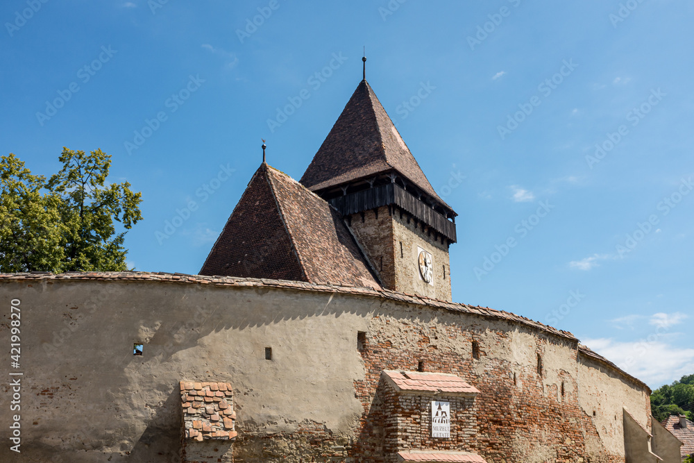 Fototapeta premium Fortified Church in Axente Sever