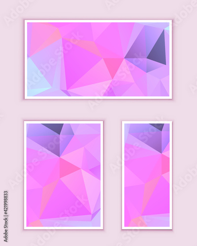 Polygonal Mosaic Background, Low Poly Style, Vector illustration, Business Design Templates