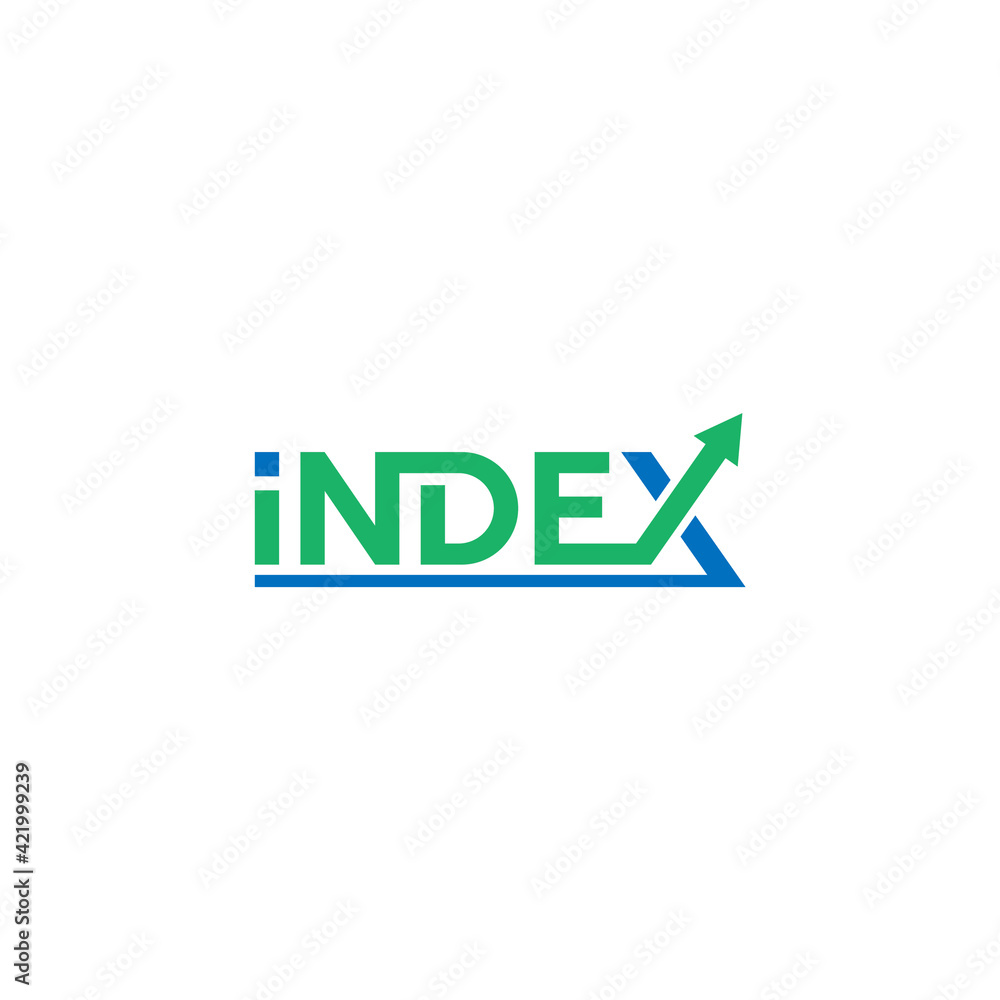 Index lettering, creative logo design.