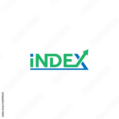 Index lettering, creative logo design.