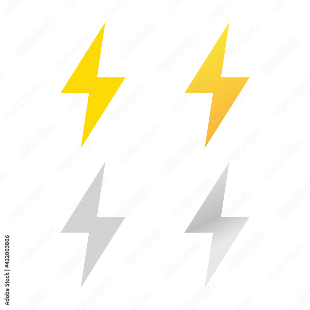 lightning vector icon lightning vector icon