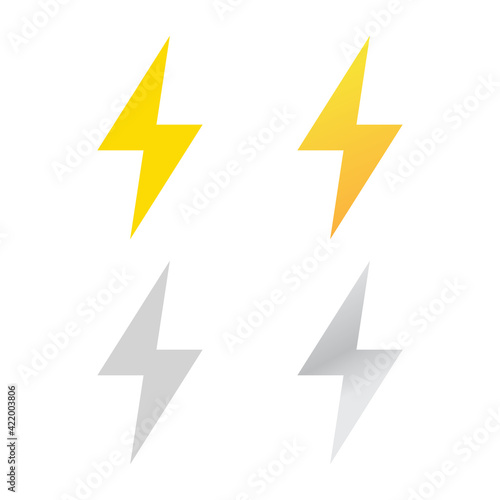 lightning vector icon