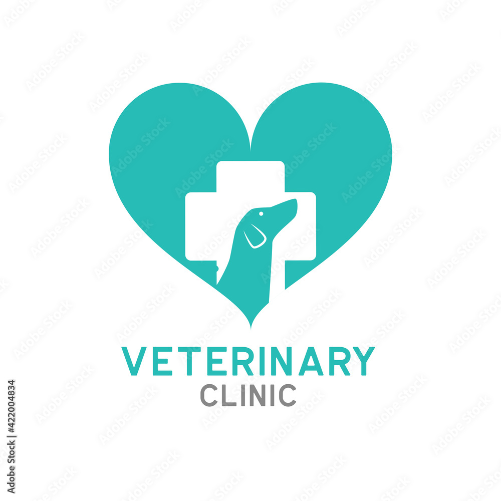 veterinary logo isolated on white background, vector illustration veterinary logo isolated on white background, vector illustration