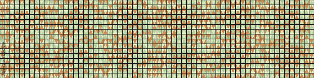 Fototapeta premium Abstract Geometric Pattern generative computational art illustration