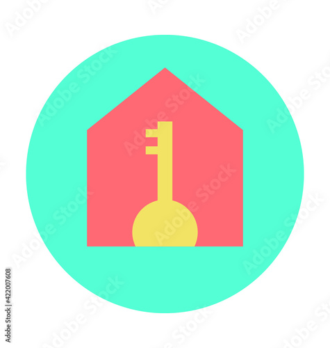 Real Estate Colored Vector Icon