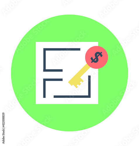 Mortgage Colored Vector Icon